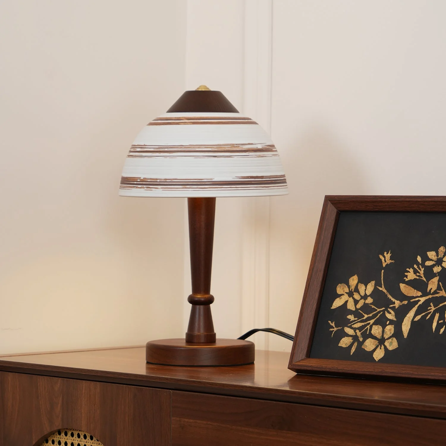 Japanese Farmhouse Wood Table Lamp - Image 10