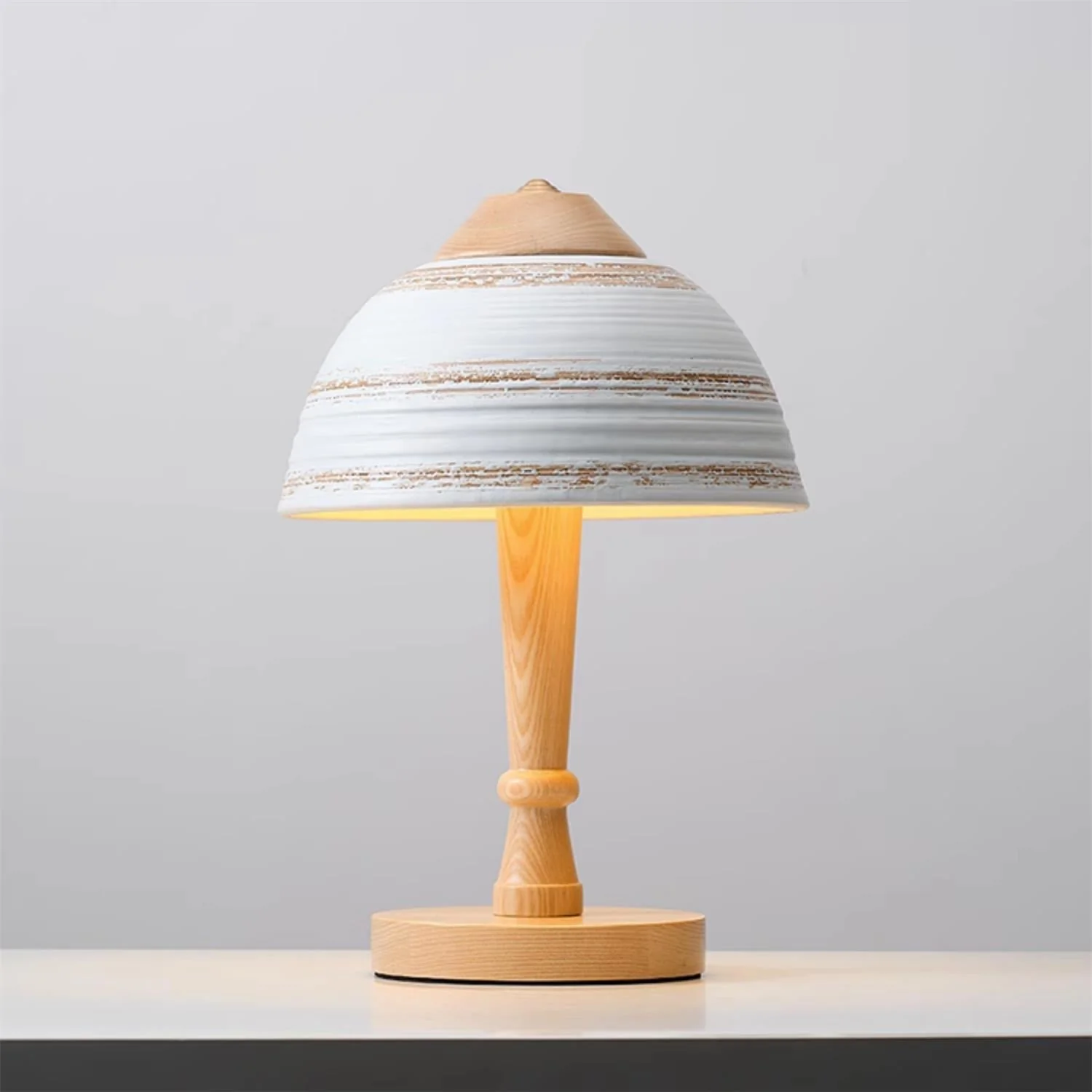Japanese Farmhouse Wood Table Lamp - Image 17