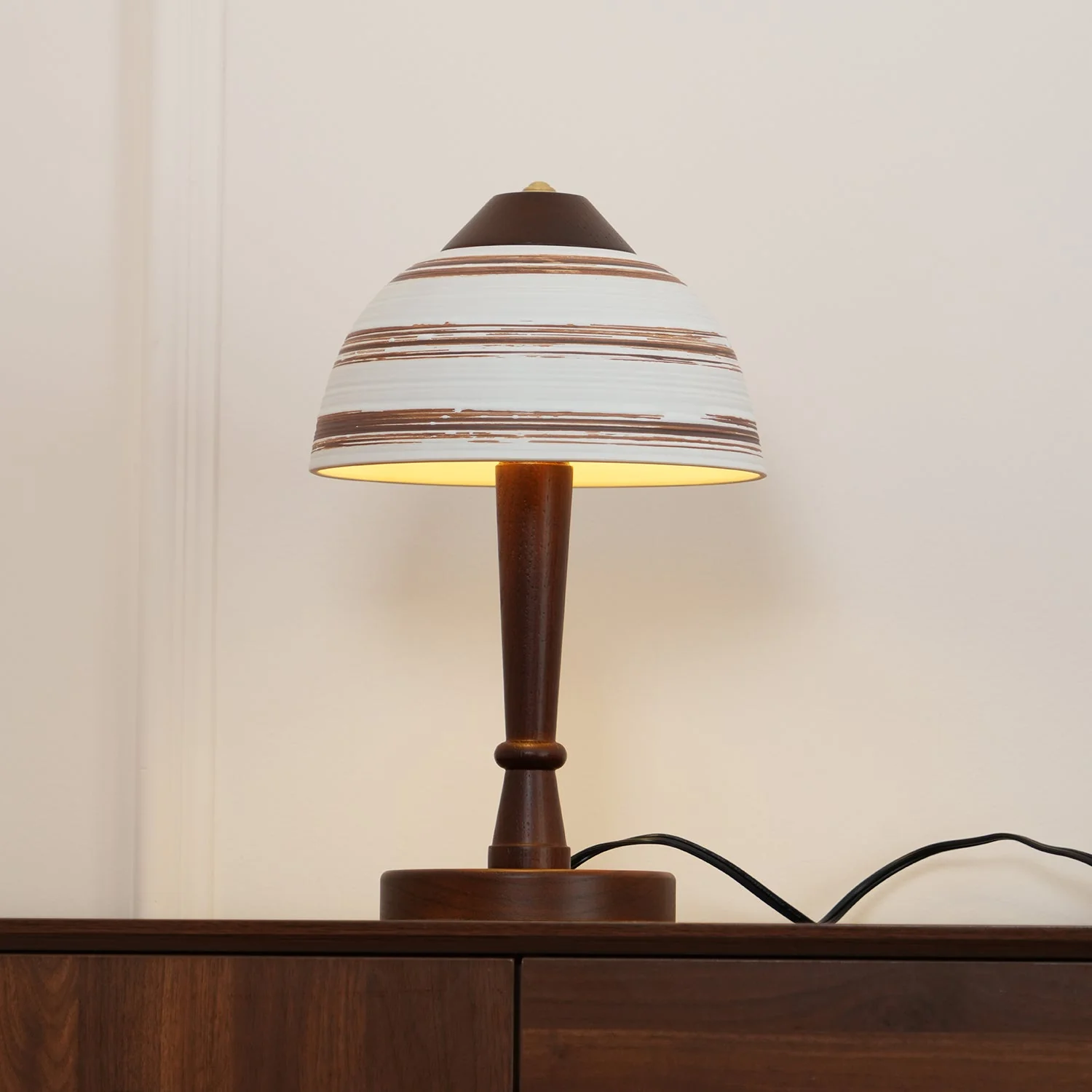 Japanese Farmhouse Wood Table Lamp - Image 2