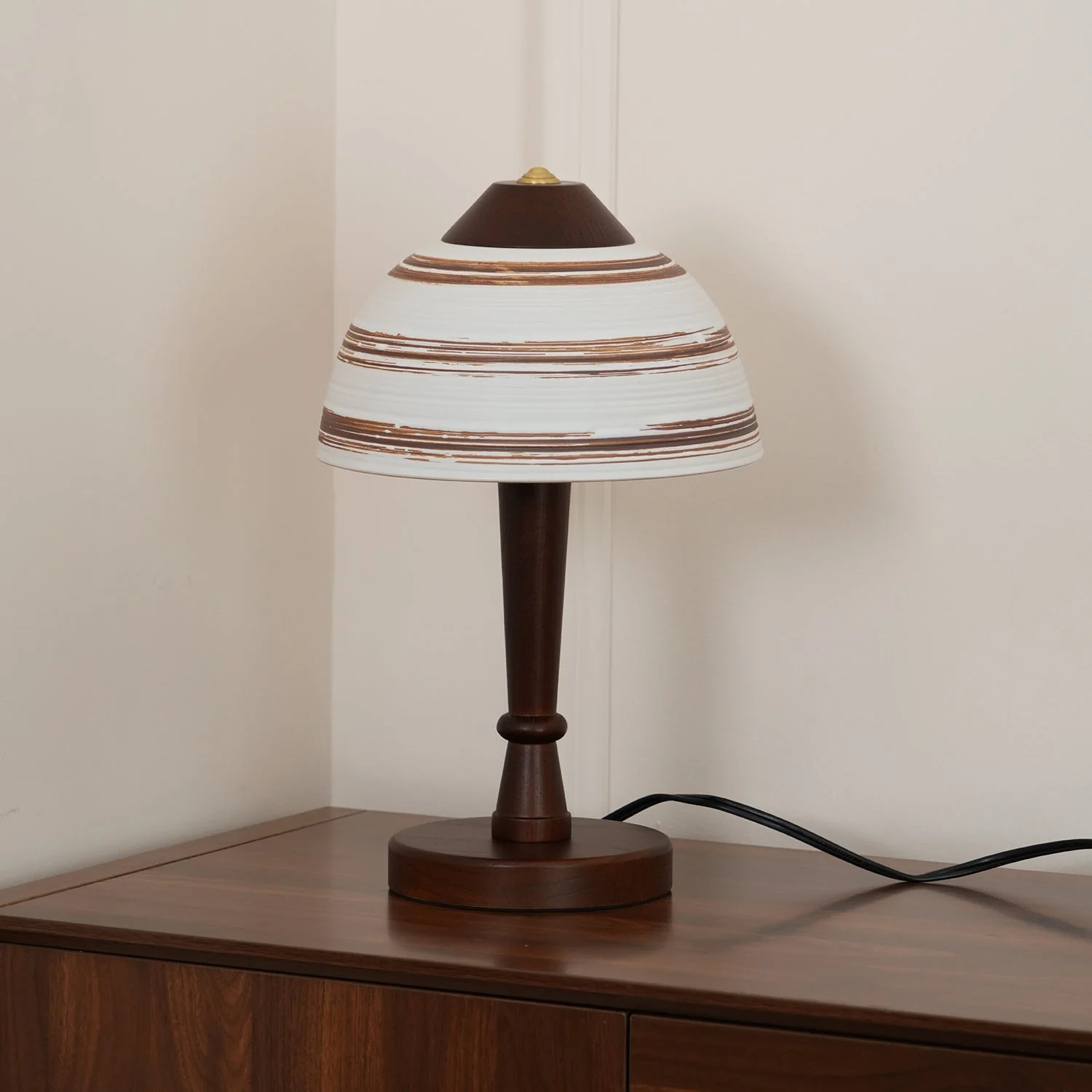 Japanese Farmhouse Wood Table Lamp - Image 4