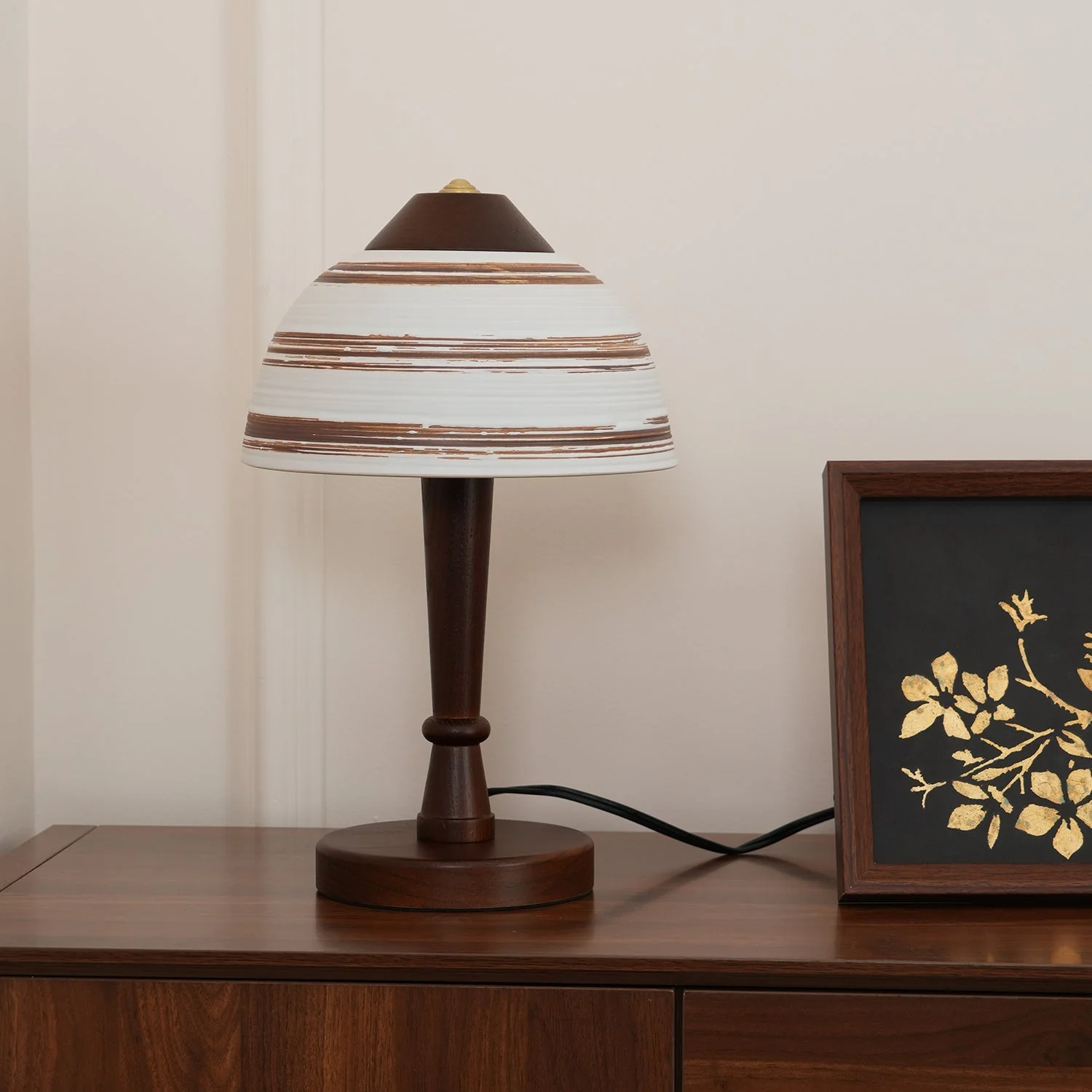Japanese Farmhouse Wood Table Lamp - Image 6