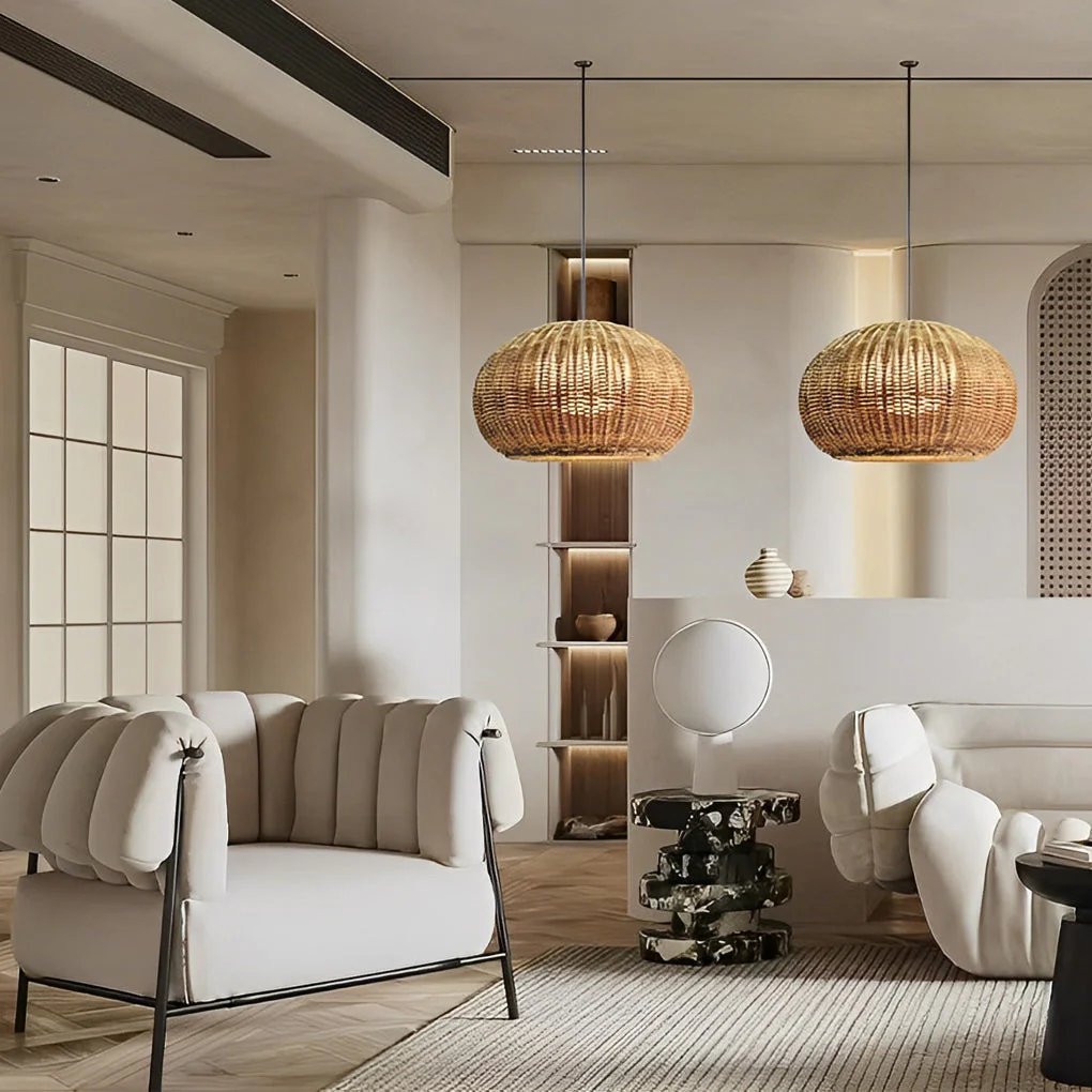Jarvis Lantern Shaped Modern Rattan Outdoor Wall Lamp - Image 15