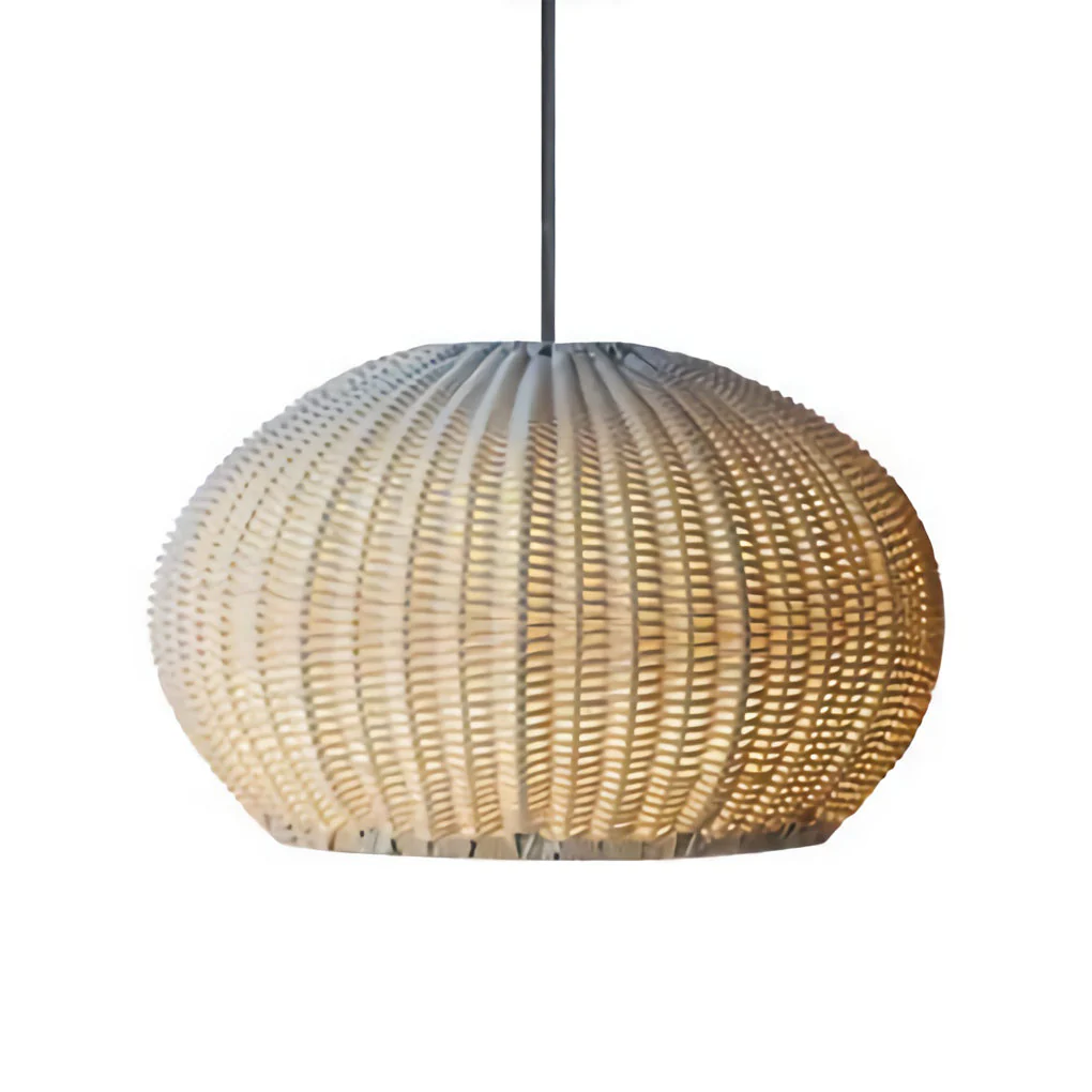 Jarvis Lantern Shaped Modern Rattan Outdoor Wall Lamp - Image 8