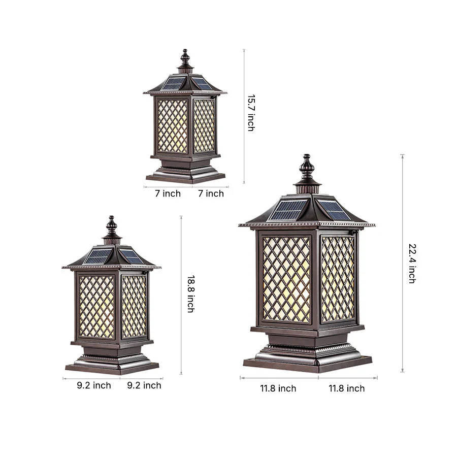 Jeroe Three Color Temperature Outdoor Pillar Light - Image 20