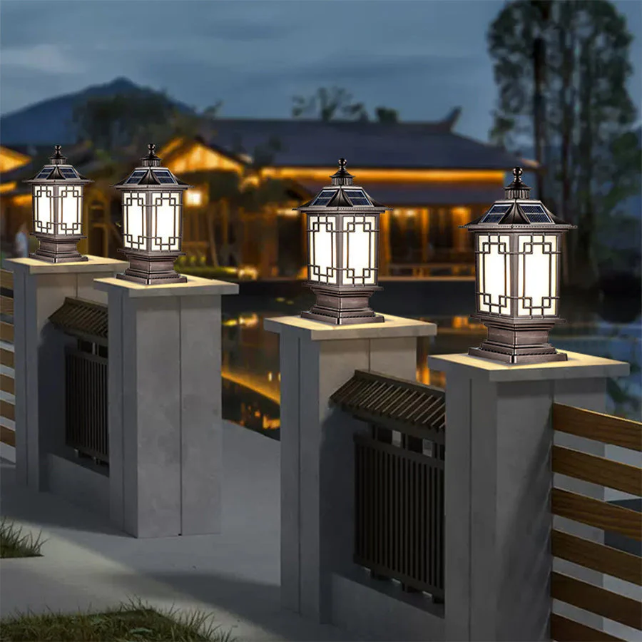 Jeroe Three Color Temperature Outdoor Pillar Light - Image 22