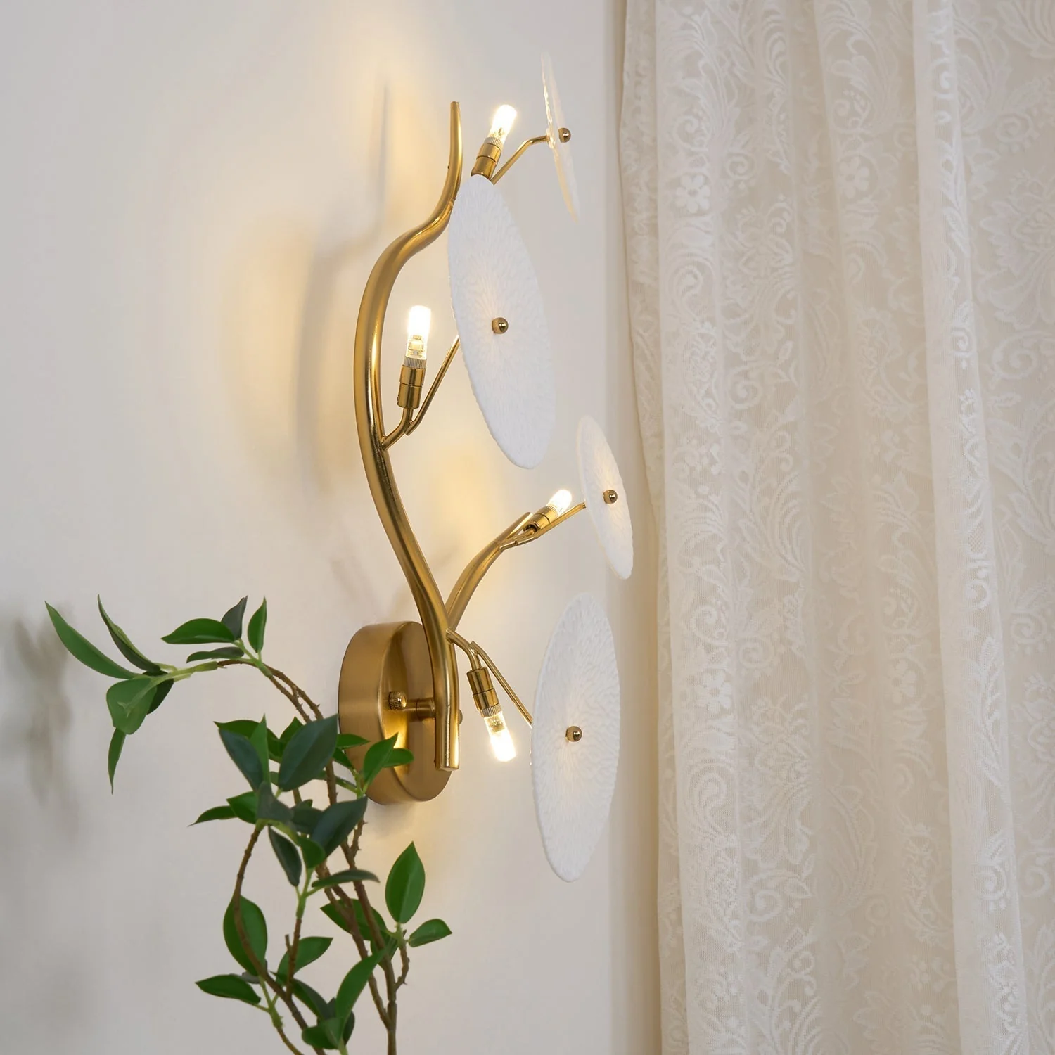 Jesse Elegance Nordic Art Petal Wall Lamp - Image 17