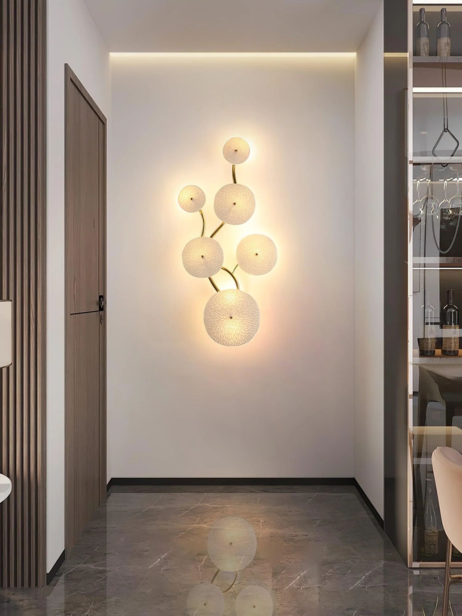 Jesse Elegance Nordic Art Petal Wall Lamp - Image 3