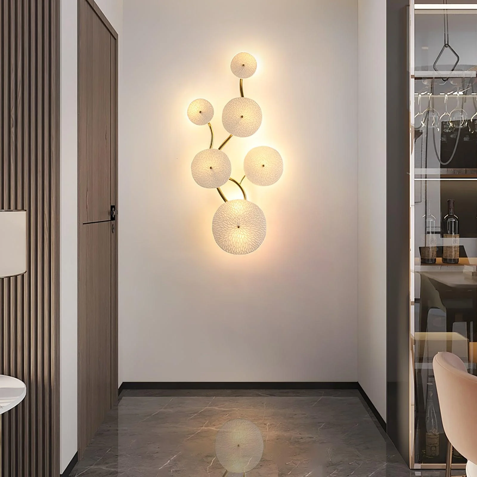Jesse Elegance Nordic Art Petal Wall Lamp - Image 4