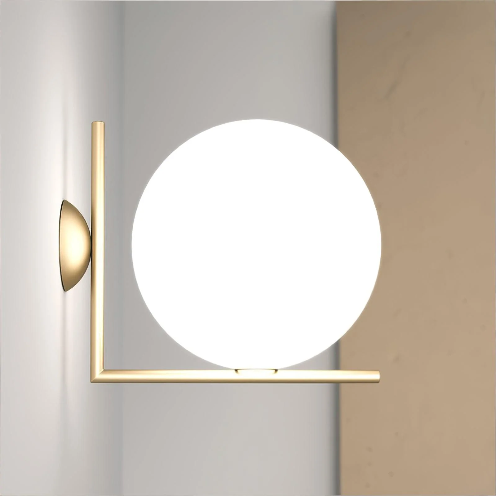 Joanna Modern Minimalist Opal Blown Glass Wall Lamp - Image 12