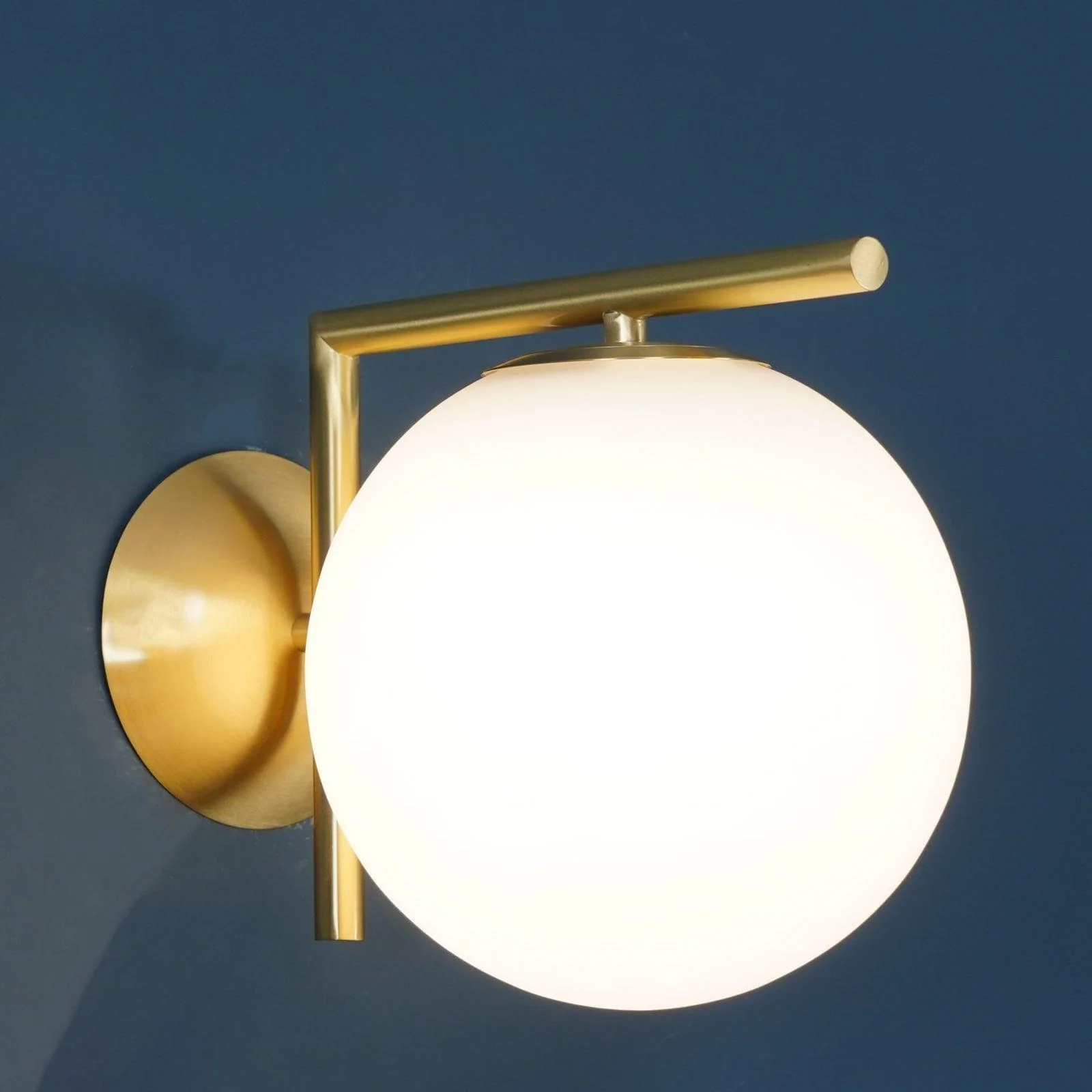 Joanna Modern Minimalist Opal Blown Glass Wall Lamp - Image 13