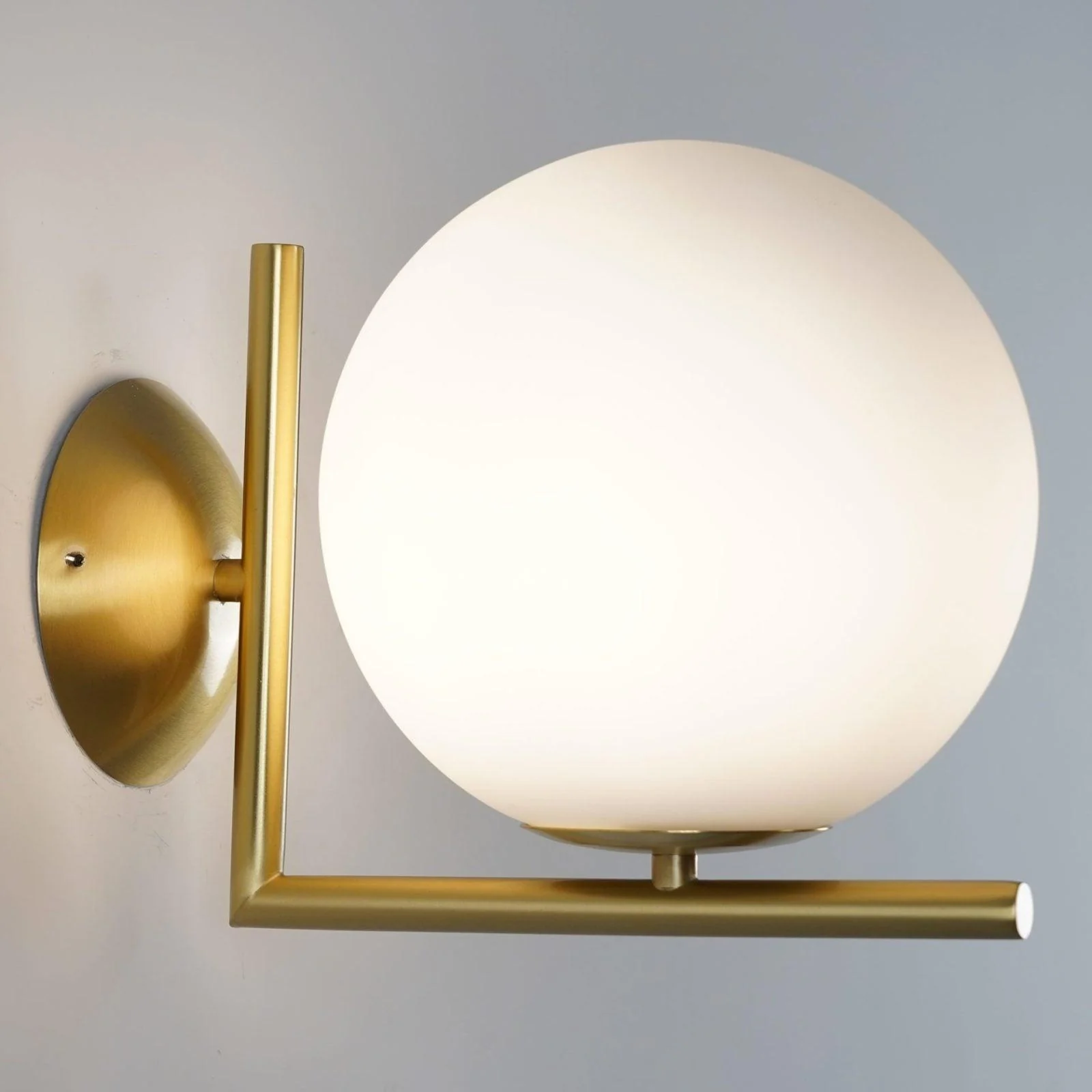 Joanna Modern Minimalist Opal Blown Glass Wall Lamp - Image 15