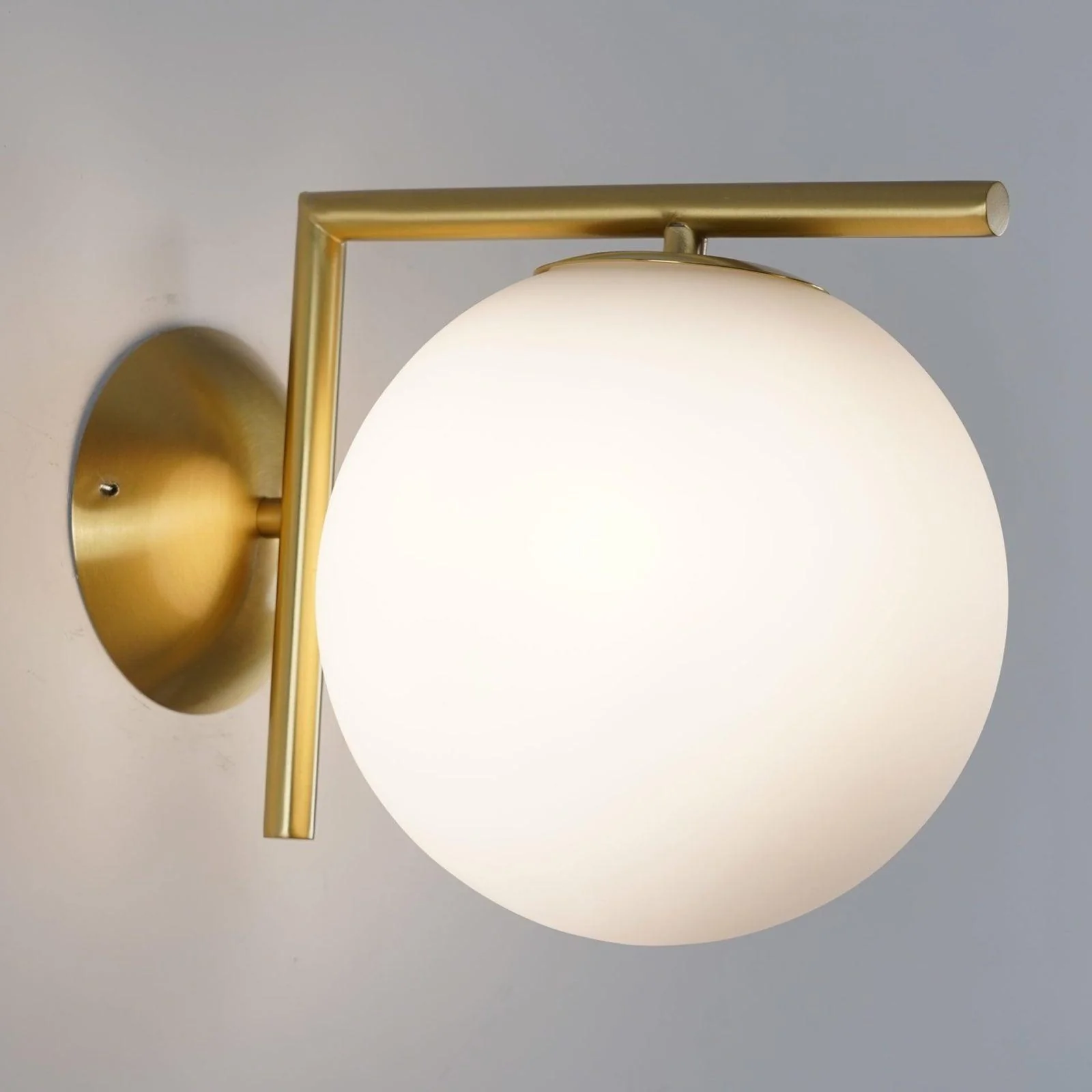 Joanna Modern Minimalist Opal Blown Glass Wall Lamp - Image 17