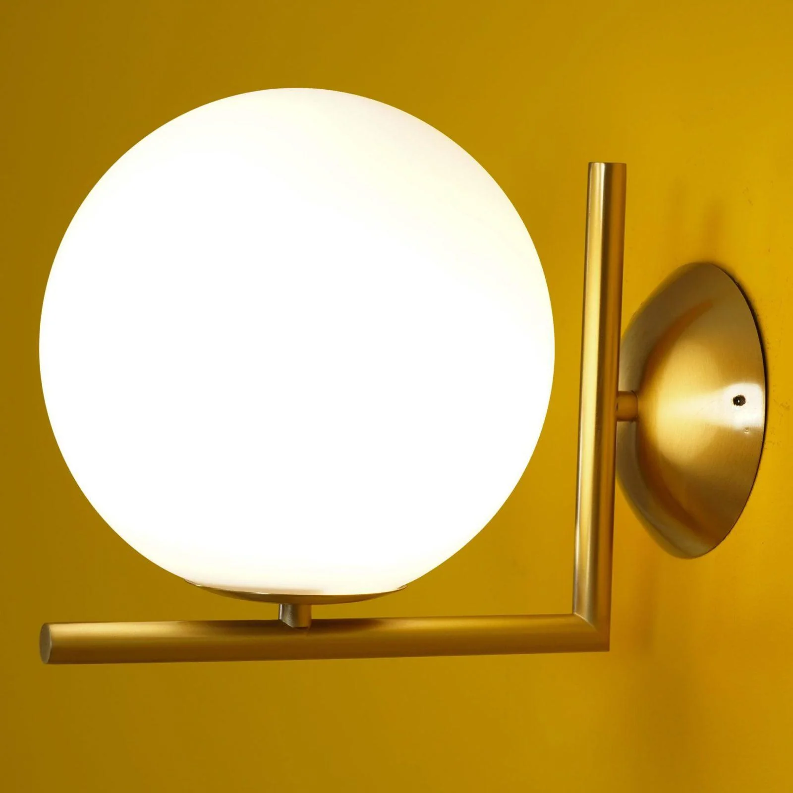 Joanna Modern Minimalist Opal Blown Glass Wall Lamp - Image 2