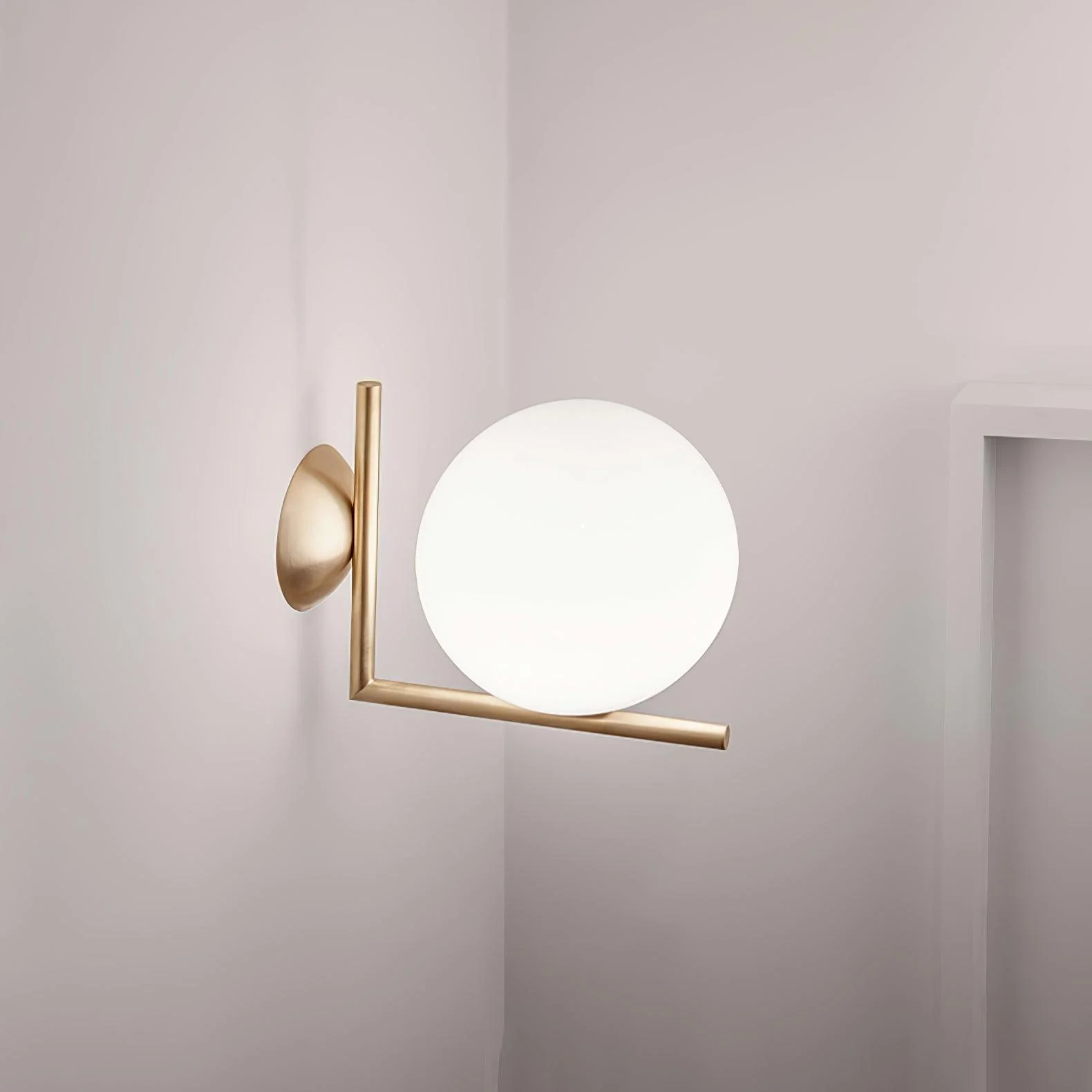 Joanna Modern Minimalist Opal Blown Glass Wall Lamp - Image 23