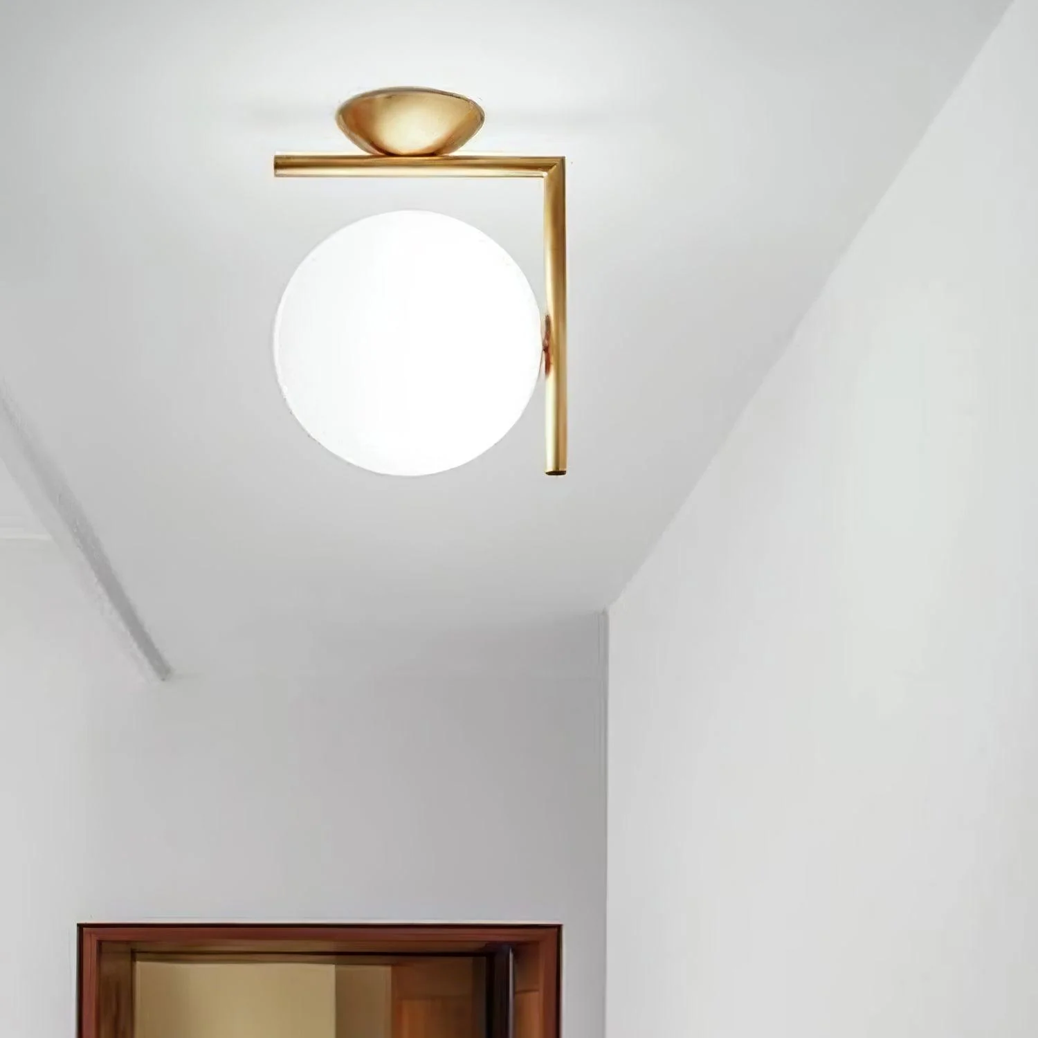 Joanna Modern Minimalist Opal Blown Glass Wall Lamp - Image 24