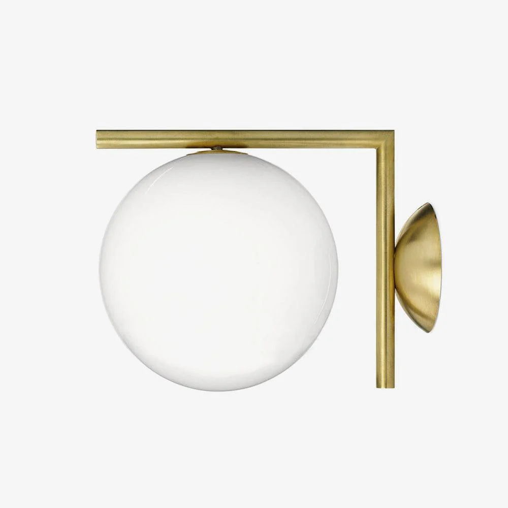 Joanna Modern Minimalist Opal Blown Glass Wall Lamp - Image 8
