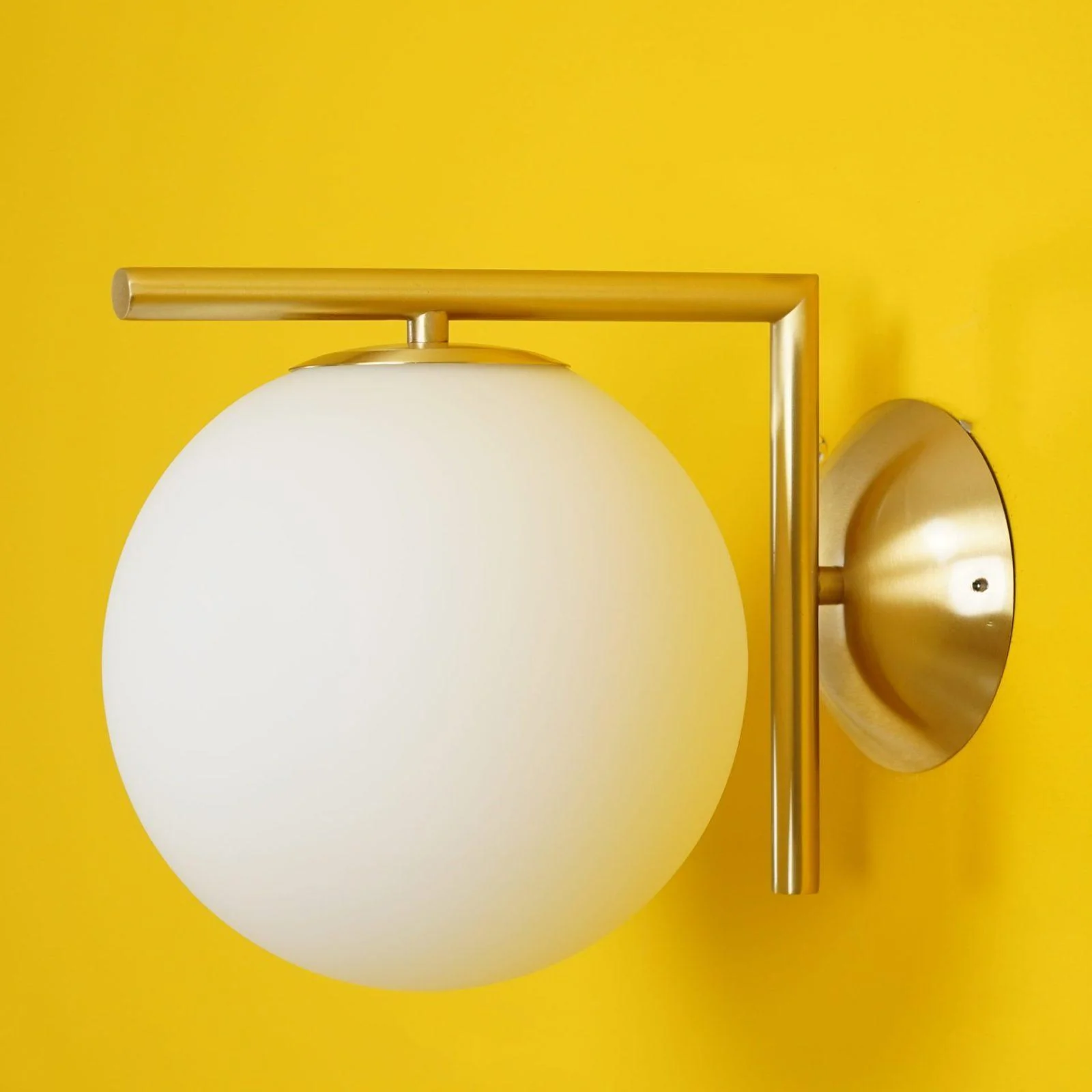 Joanna Modern Minimalist Opal Blown Glass Wall Lamp - Image 9