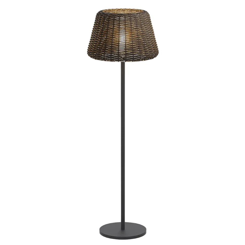 Jocelyn Elegant Rattan Outdoor Floor Lamp Pendant Light - Image 10