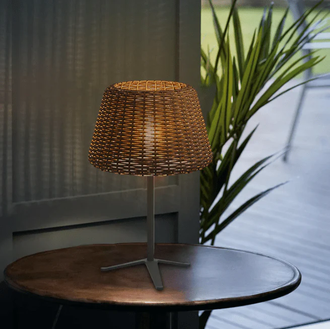Jocelyn Elegant Rattan Outdoor Floor Lamp Pendant Light - Image 19