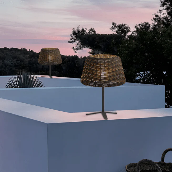 Jocelyn Elegant Rattan Outdoor Floor Lamp Pendant Light - Image 20