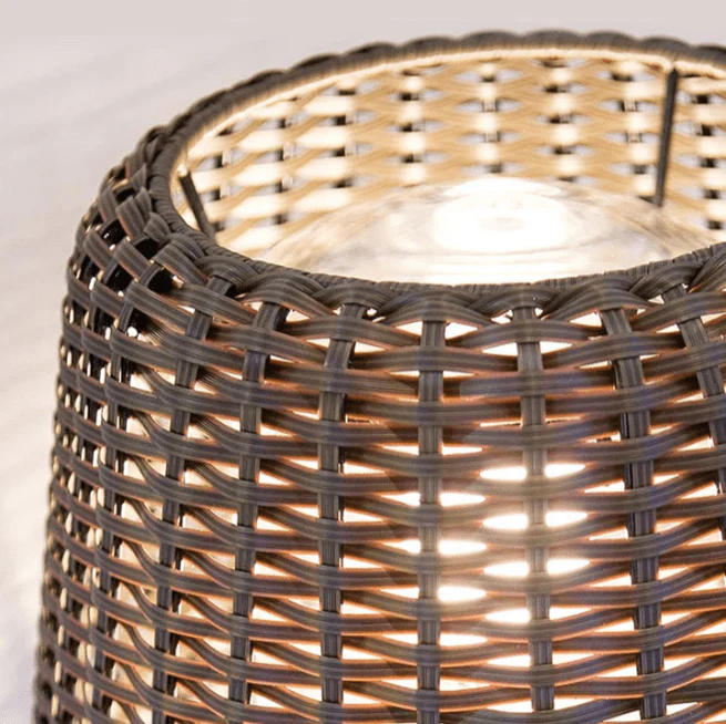Jocelyn Elegant Rattan Outdoor Floor Lamp Pendant Light - Image 7