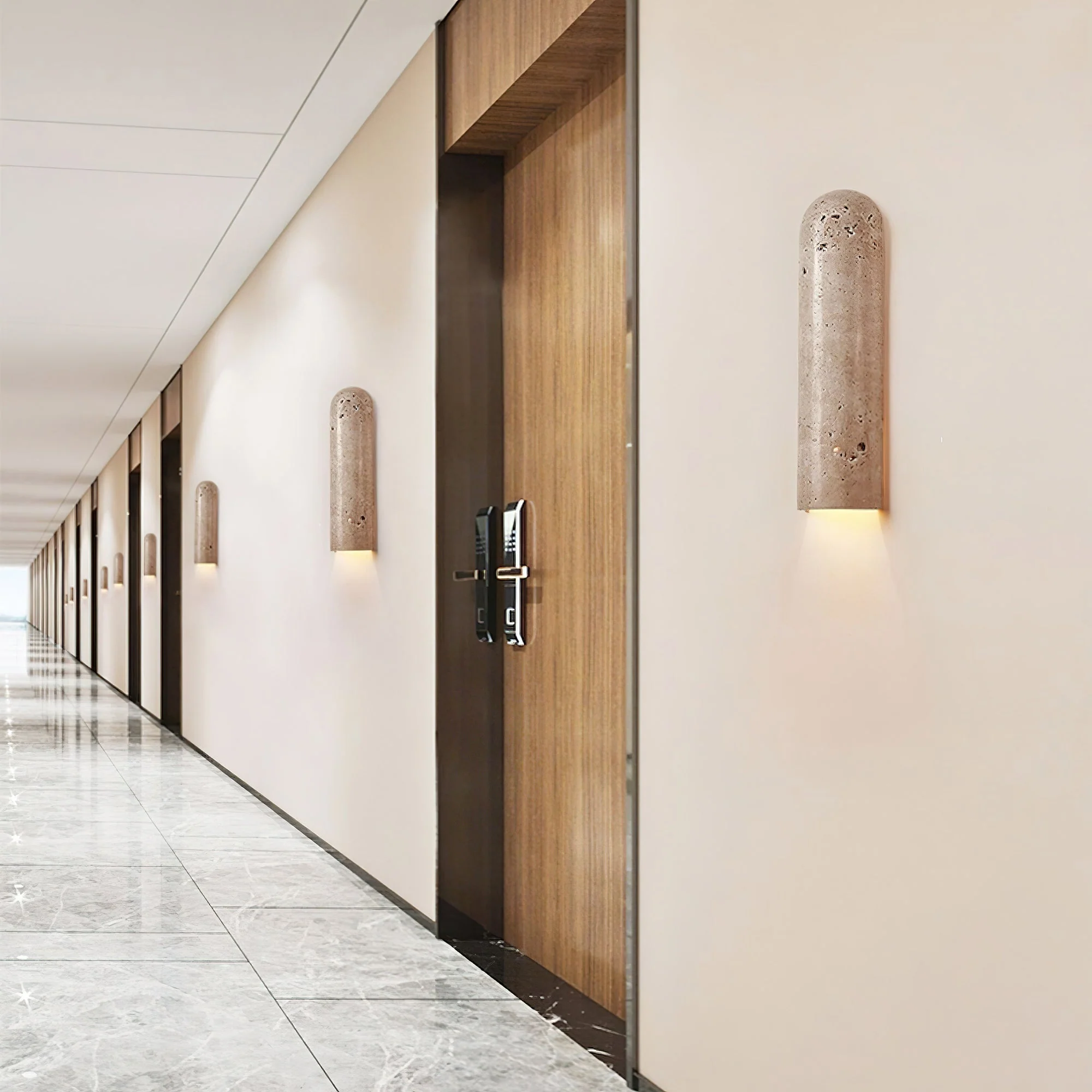 Jolias Wabi-Sabi Travertine Wall Light - Image 4
