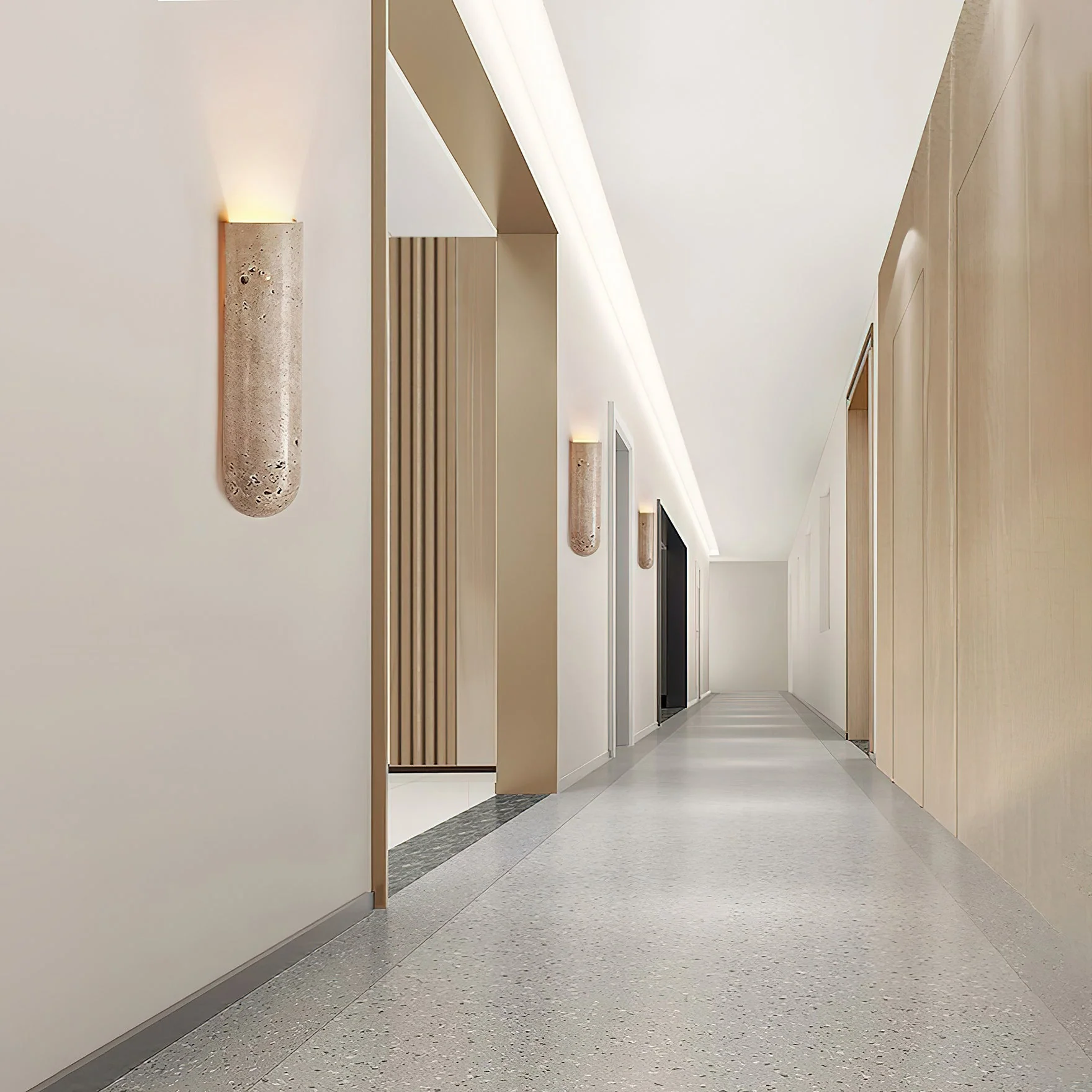 Jolias Wabi-Sabi Travertine Wall Light - Image 5