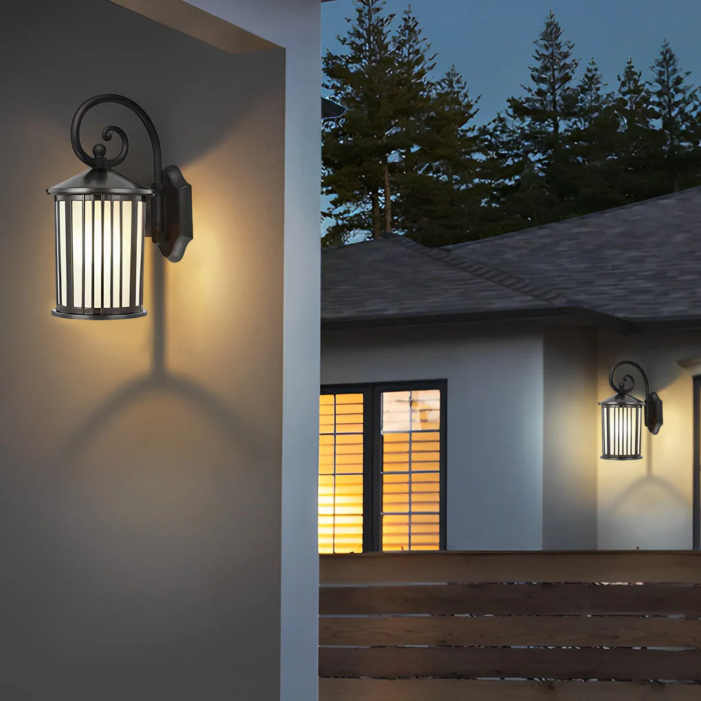 Joseph Striped Retro Outdoor Wall Lights - Image 4
