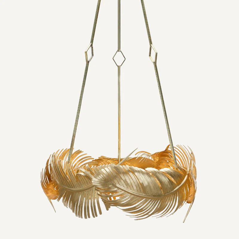 Josette Contemporary Brass Chandelier - Image 6