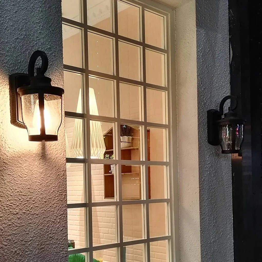 Joshua Retro Creative Vintage Glass Outdoor Wall Lights
