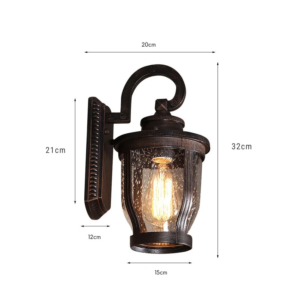 Joshua Retro Creative Vintage Glass Outdoor Wall Lights - Image 2