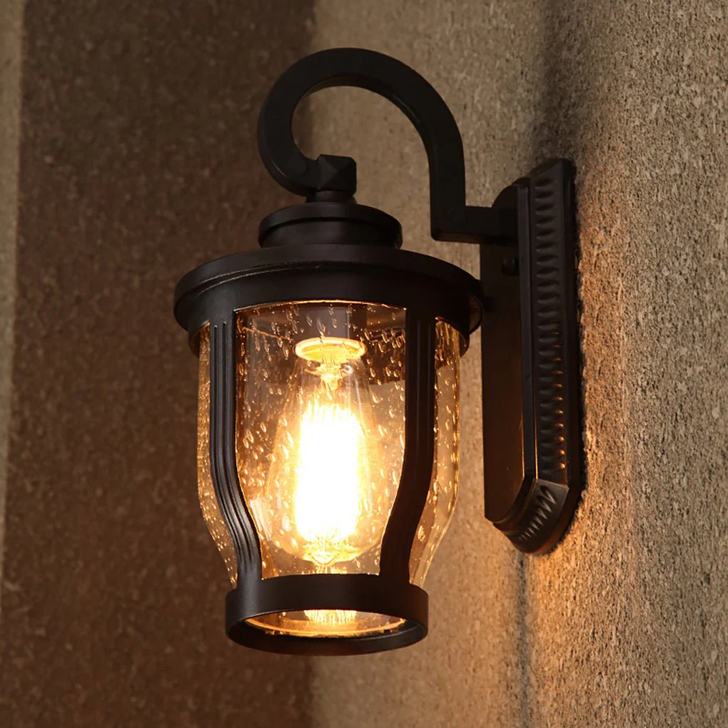 Joshua Retro Creative Vintage Glass Outdoor Wall Lights - Image 9