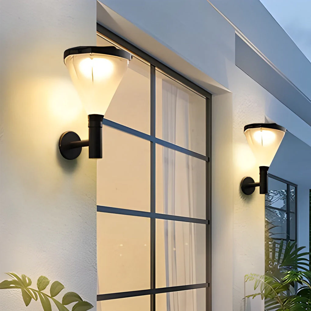 Joye Geometric LED Modern Plug in Outdoor Wall Lamp
