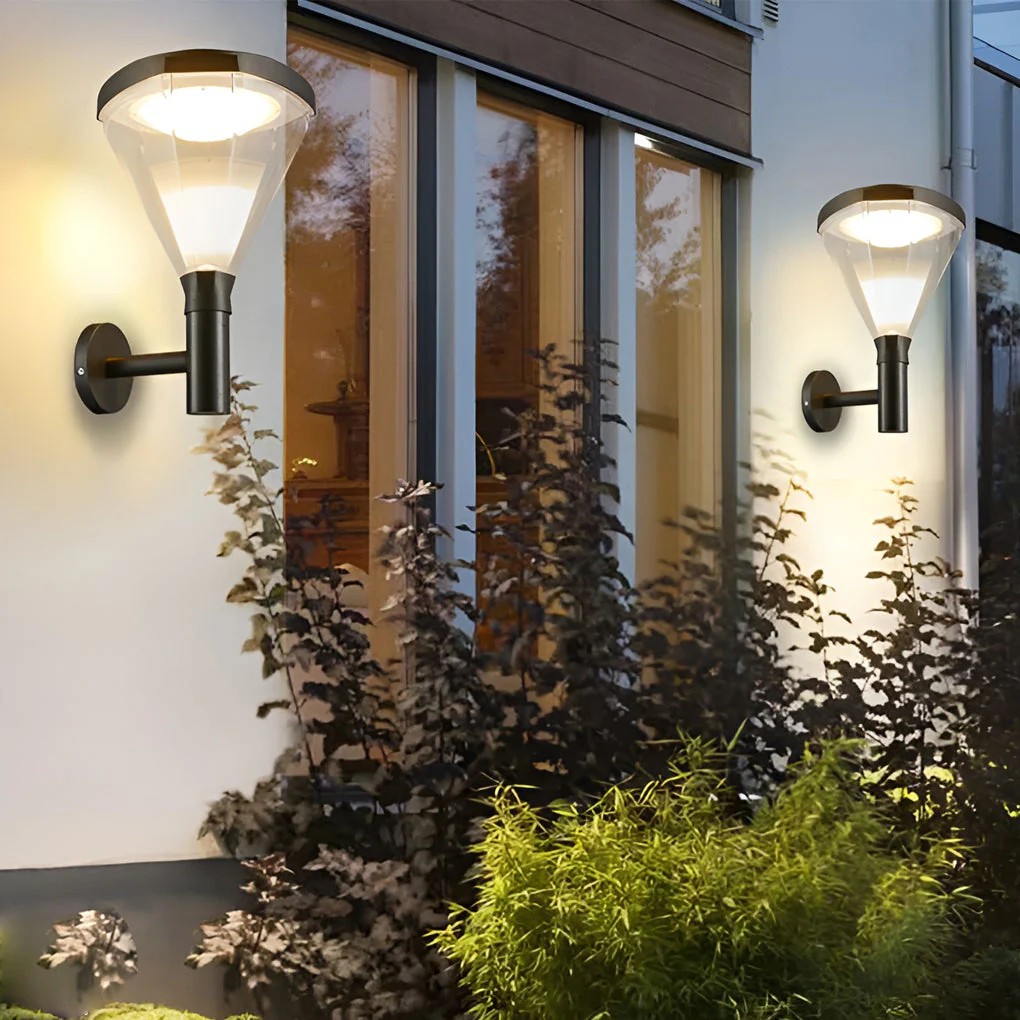 Joye Geometric LED Modern Plug in Outdoor Wall Lamp - Image 6