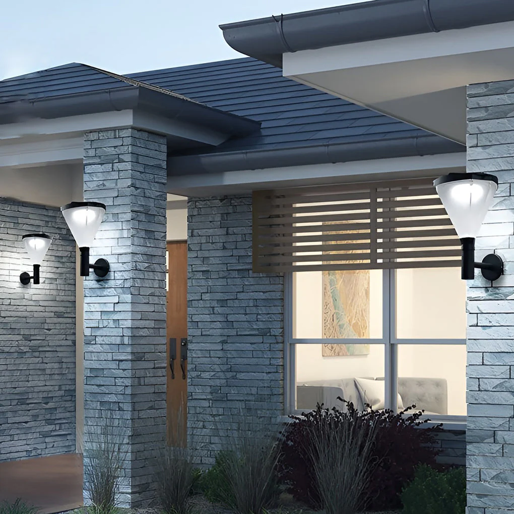 Joye Geometric LED Modern Plug in Outdoor Wall Lamp - Image 7