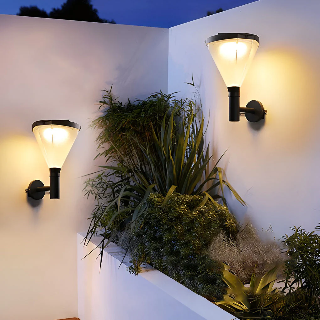 Joye Geometric LED Modern Plug in Outdoor Wall Lamp - Image 8