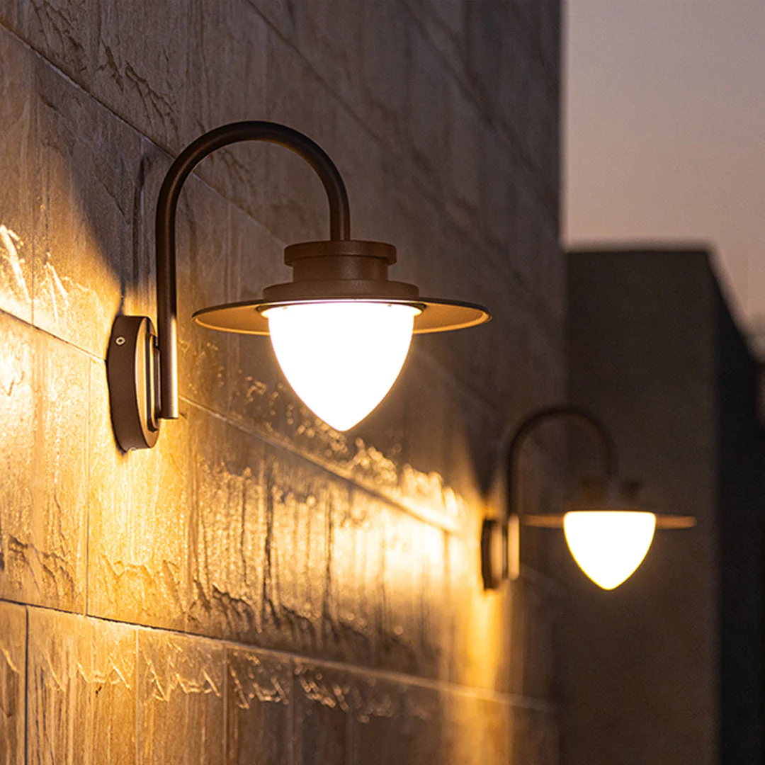 Judee LED Patio Minimalist Outdoor Wall Lights - Image 5