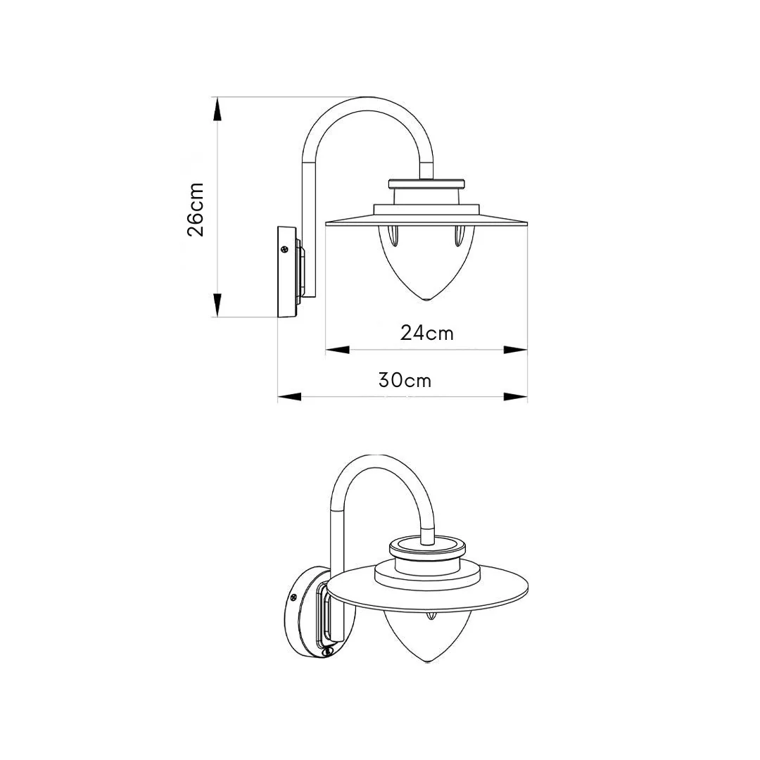 Judee LED Patio Minimalist Outdoor Wall Lights - Image 9