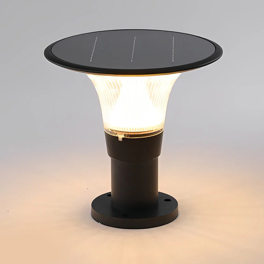 Juli Round LED Modern Outdoor Fence Post Pillar Lamp - Image 12