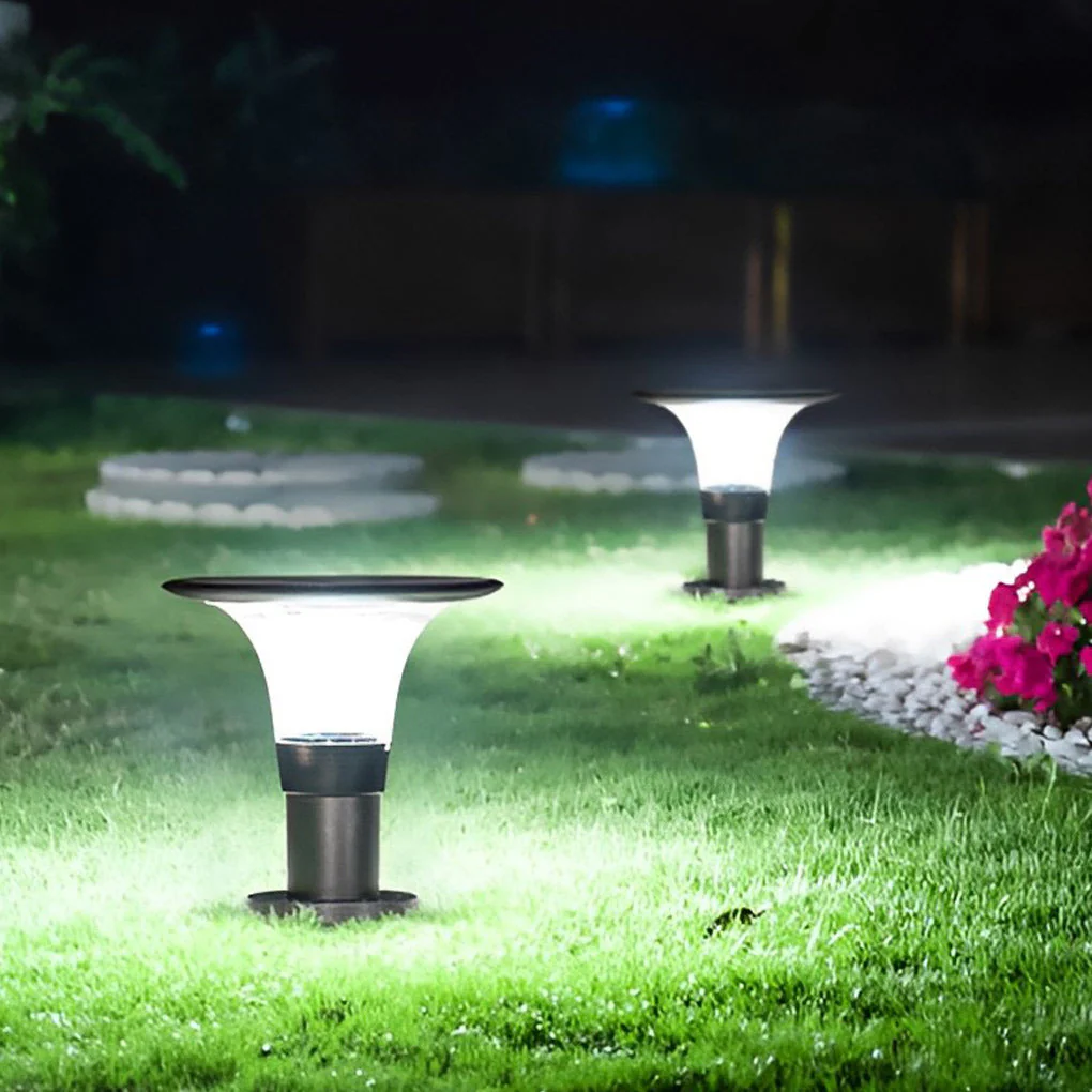 Juli Round LED Modern Outdoor Fence Post Pillar Lamp - Image 6