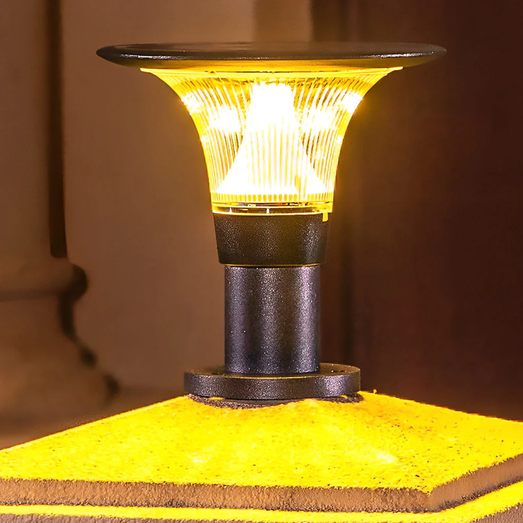 Juli Round LED Modern Outdoor Fence Post Pillar Lamp - Image 9
