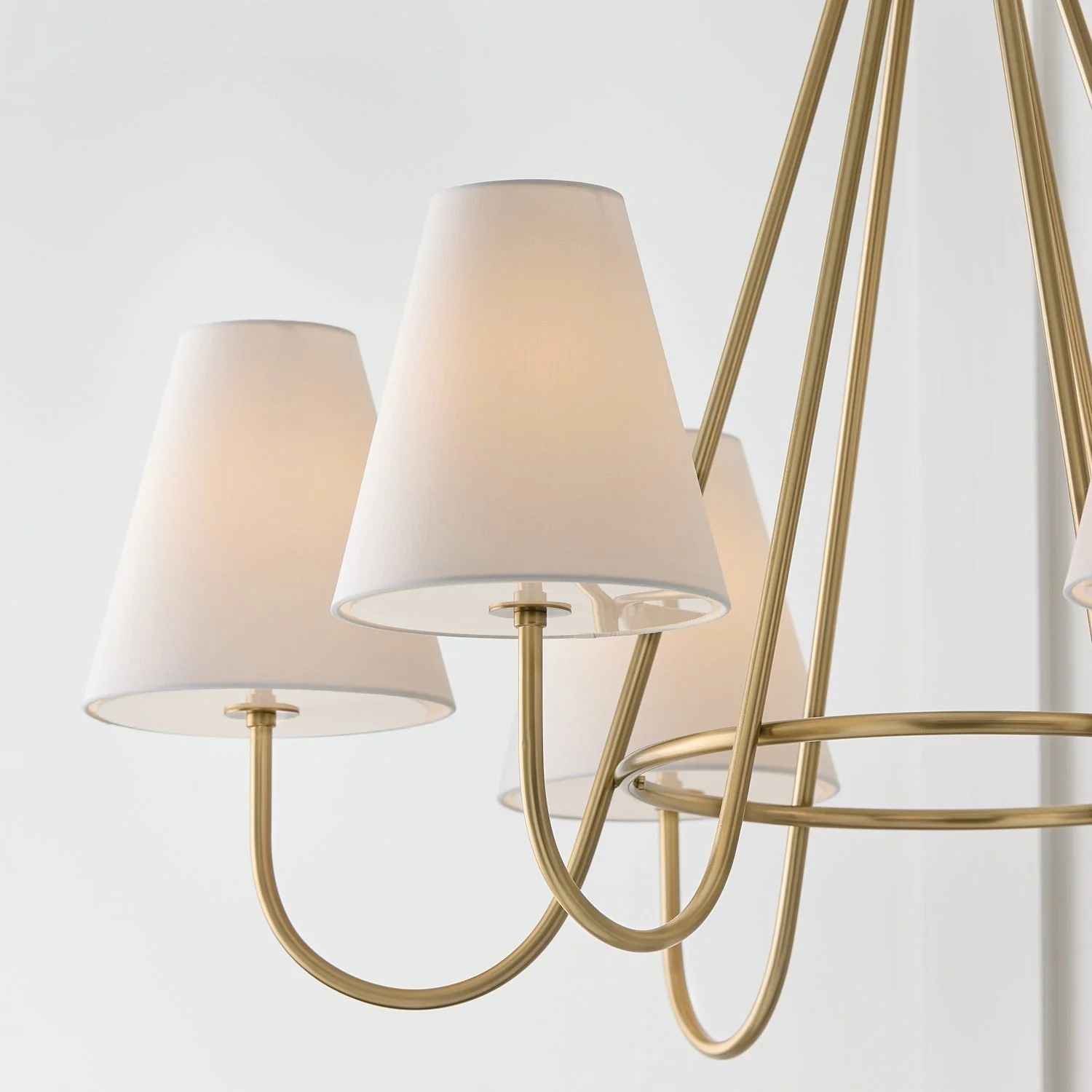 Julia Contemporary Brass Chandelier - Image 12