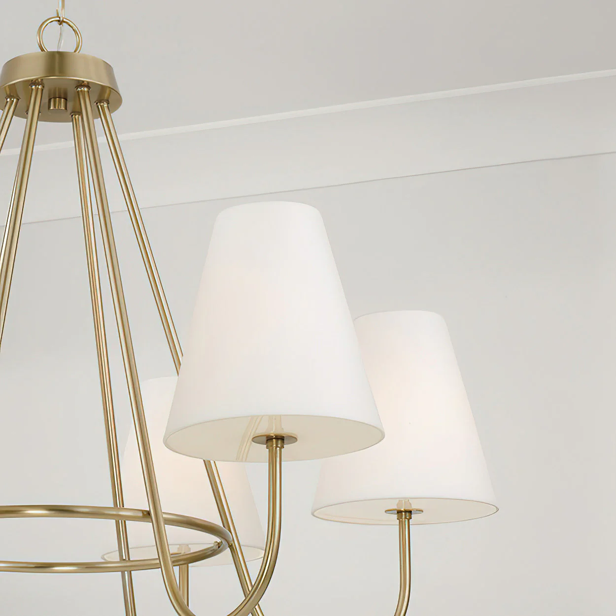 Julia Contemporary Brass Chandelier - Image 13
