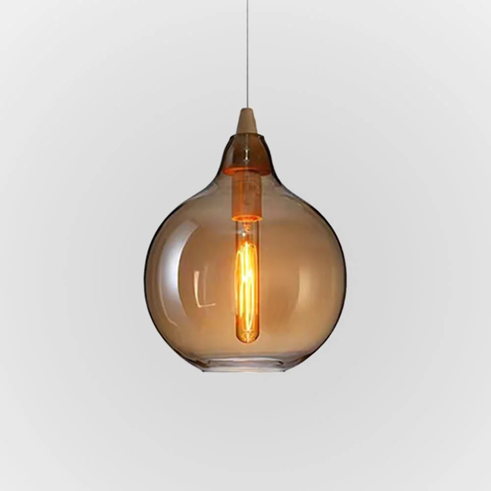June Amber Glass Pendant Light - Image 5