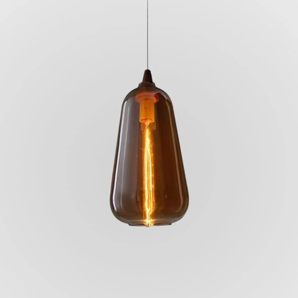 June Amber Glass Pendant Light - Image 6