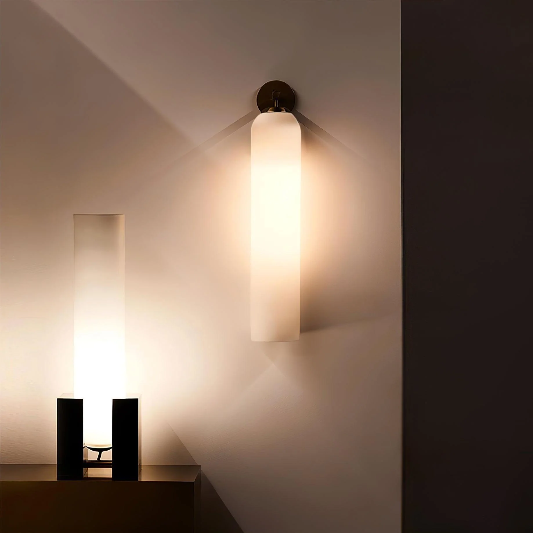 June Glass Indoor Wall Lamp Cylindrical - Image 2