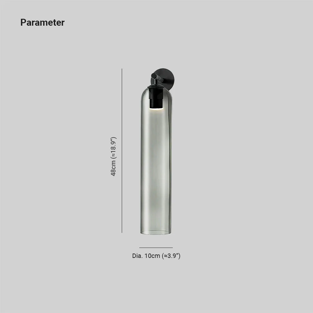 June Glass Indoor Wall Lamp Cylindrical - Image 3