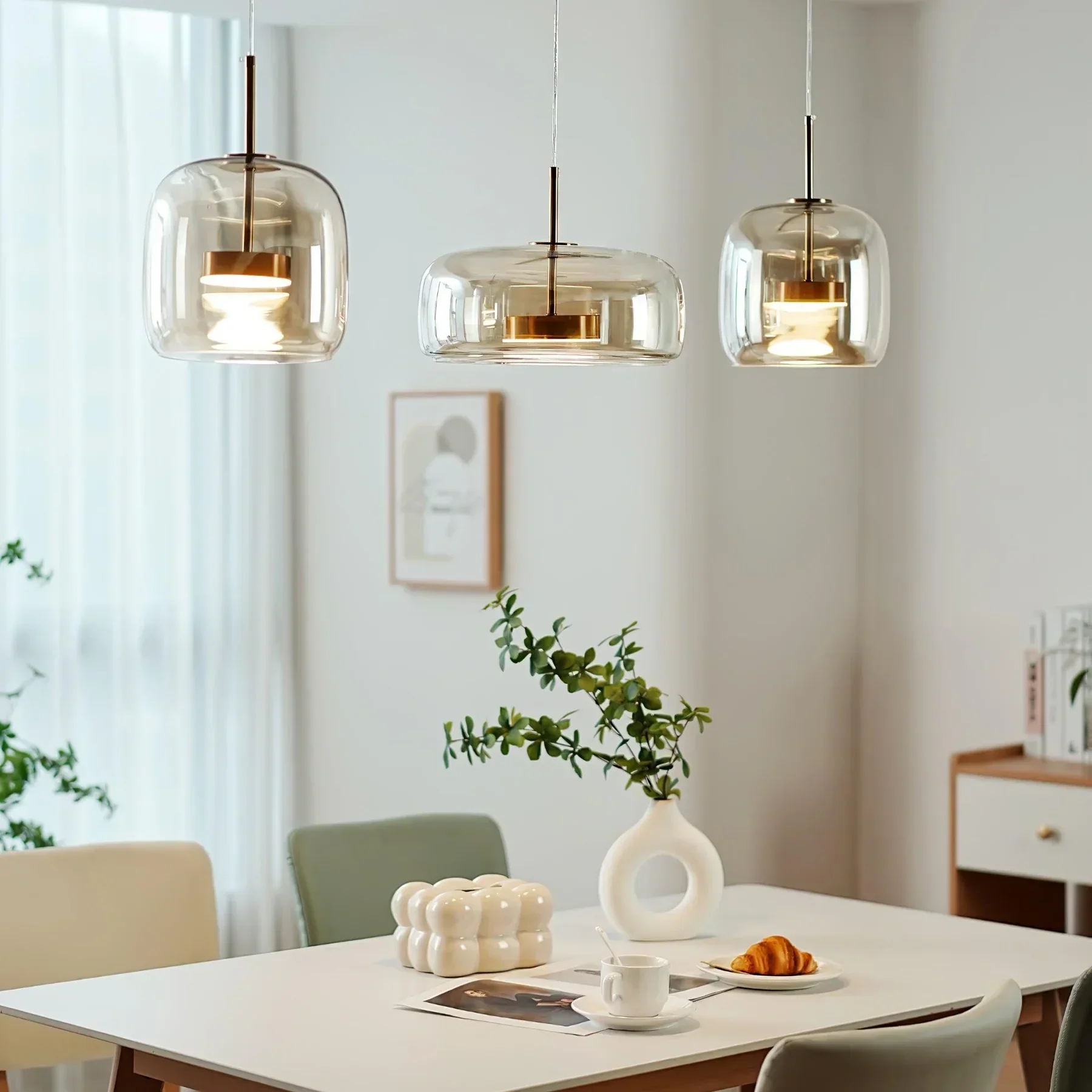 June Morden Glass Pendant Light Clear/Smoky/Amber - Image 17