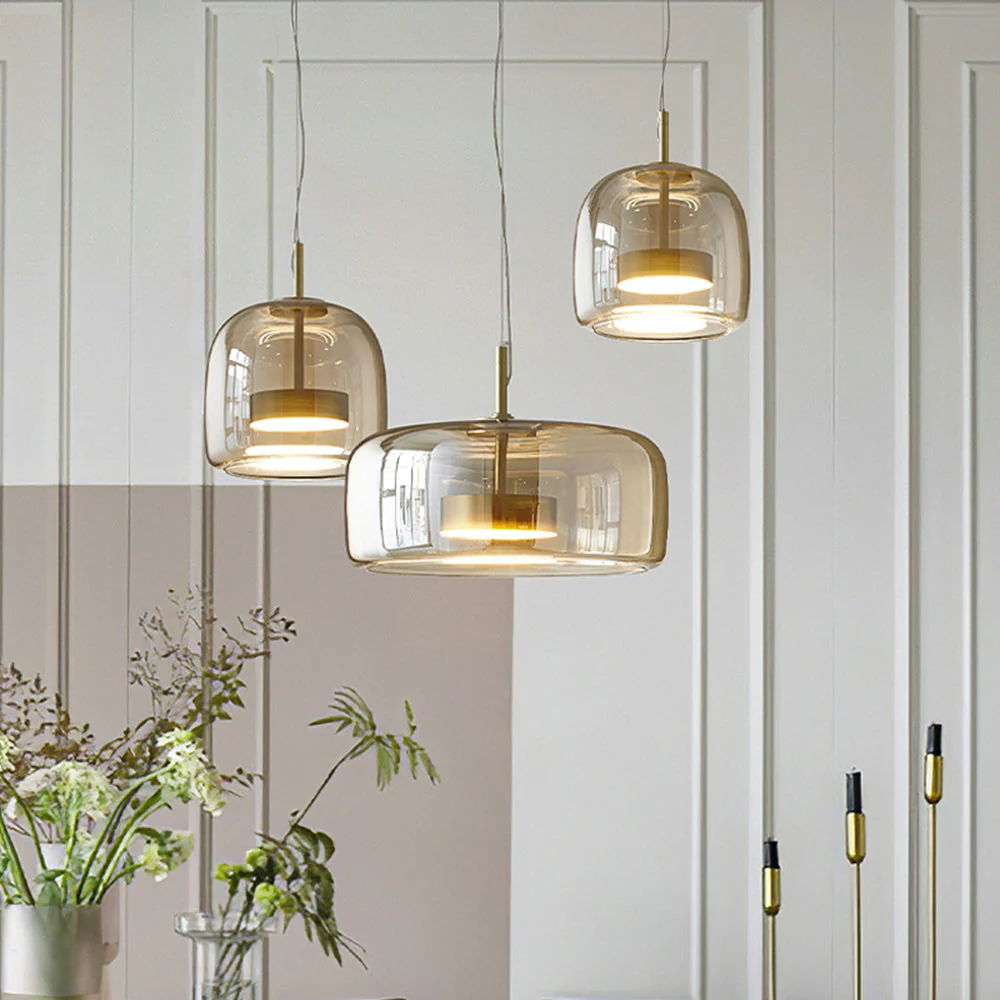 June Morden Glass Pendant Light Clear/Smoky/Amber - Image 7