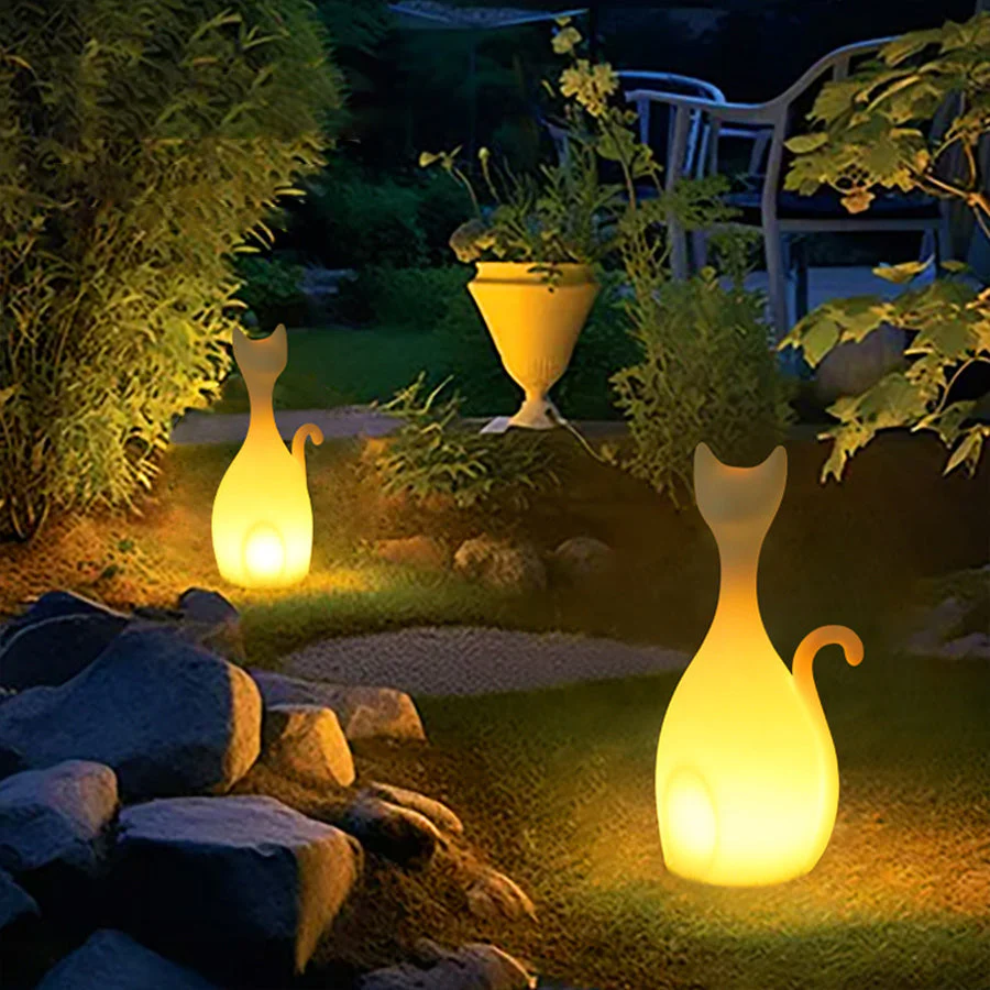 Junea Animal Material Illuminated PE Outdoor Floor Lamp - Image 2
